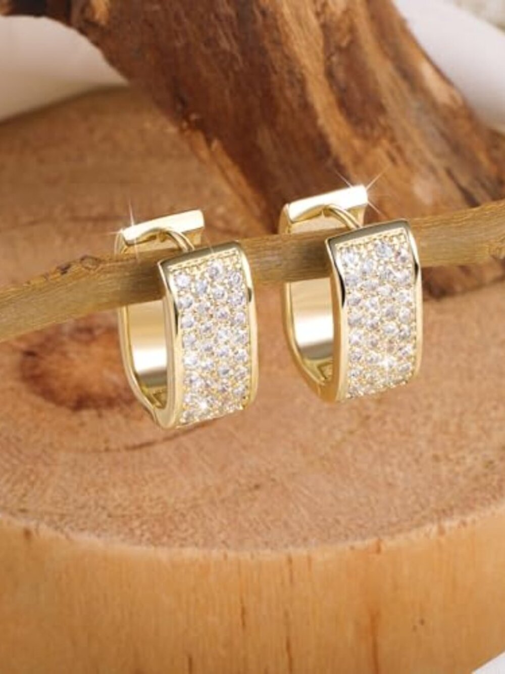 925 Sterling Silver Earrings‎ for Women Small Chunky Silver Earrings